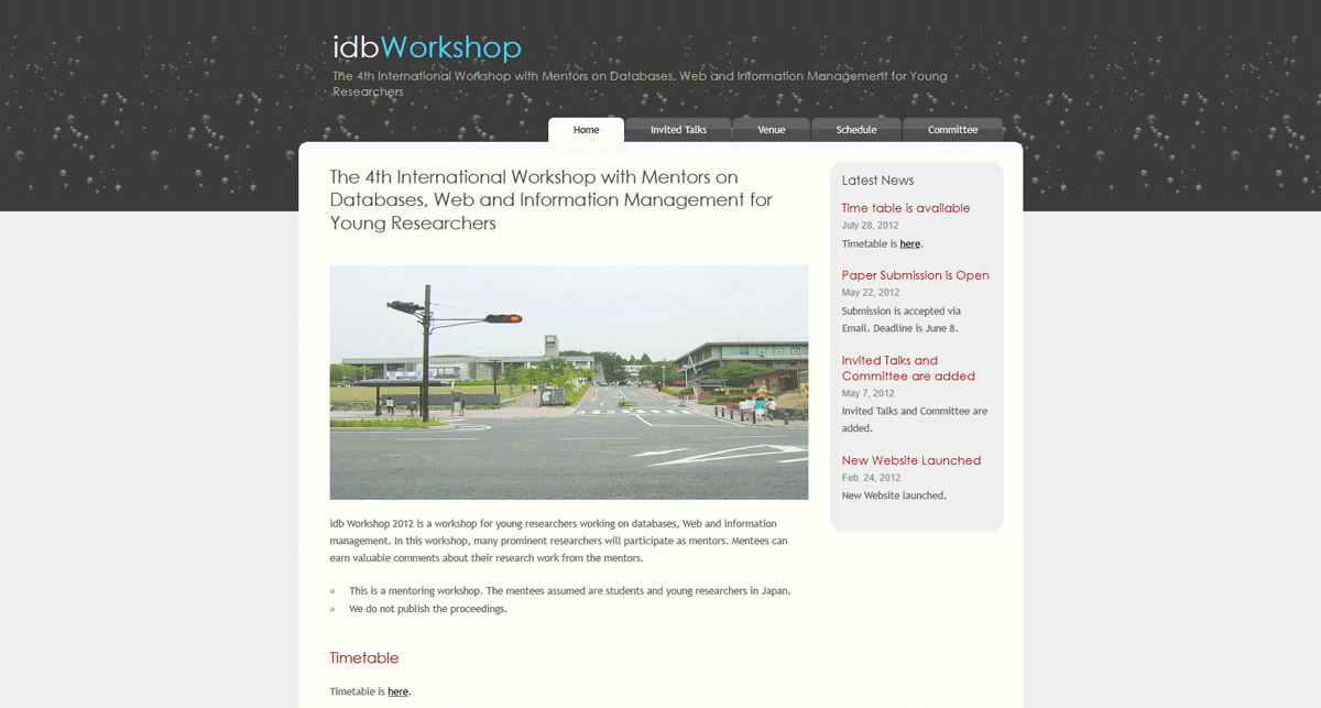 iDB Workshop 2012